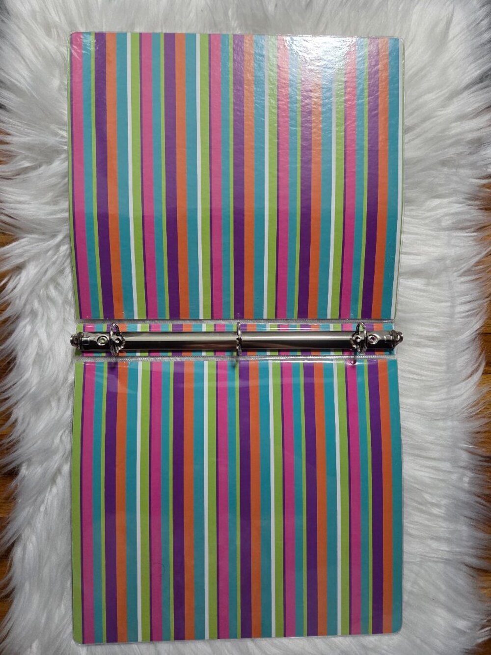 Colorful Stripe Binder